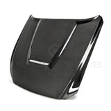 Anderson Composites AC-HD15FDMU-GR-DS Type-GR (GT350 Style) Double Sided Carbon Fiber Hood For 2015-2017 Ford Mustang Anderson Composites Hood  AXOPROS
