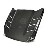 Anderson Composites AC-HD15FDMU-SA-DS Heat Extractor Double Sided Carbon Fiber Hood For 2015-2017 Ford Mustang Anderson Composites Hood  AXOPROS
