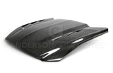 Anderson Composites AC-HD15FDMU-SA-DS Heat Extractor Double Sided Carbon Fiber Hood For 2015-2017 Ford Mustang Anderson Composites Hood  AXOPROS