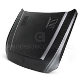 Anderson Composites AC-HD15FDMU-SN-GF Type-SN Fiberglass Hood For 2015-2017 Ford Mustang Anderson Composites Hood  AXOPROS