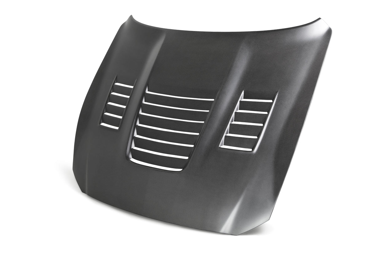 Anderson Composites AC-HD15FDMU350-CR-DRY Type-CR Dry Carbon Fiber Hood For 2015-2020 Ford Mustang Shelby GT350 & GT350R Anderson Composites Hood  AXOPROS
