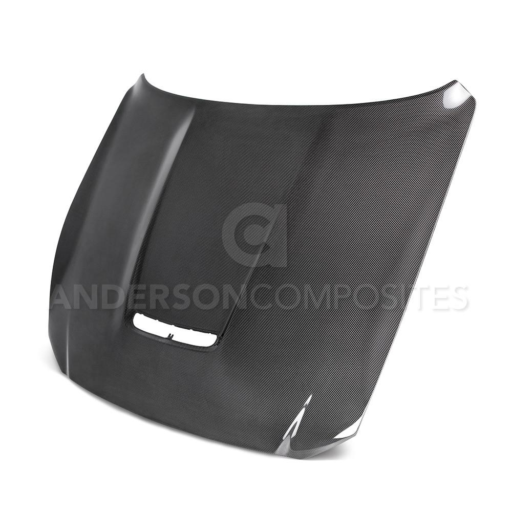 Anderson Composites AC-HD15FDMU350-OE-DS Double Sided Carbon Fiber Hood For 2015-2020 Ford Mustang Shelby GT350 & GT350R Anderson Composites Hood  AXOPROS