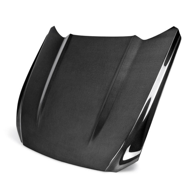 Anderson Composites AC-HD15FDMUEB-OE-DS Type-OE Double Sided Carbon Fiber Hood For 2015-2017 Ford Mustang Eco Boost/V6 Anderson Composites Hood  AXOPROS