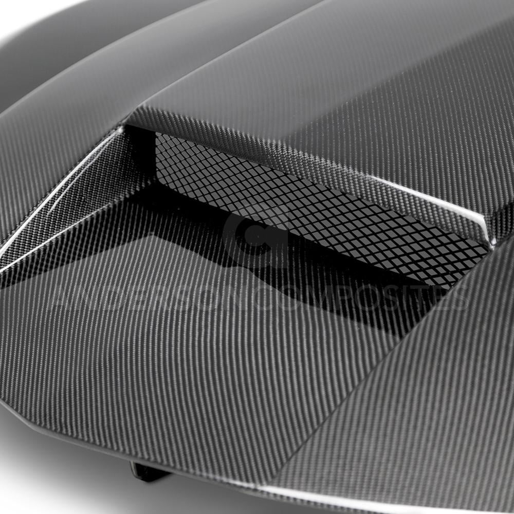 Anderson Composites AC-HD16CHCAM-CP-DS Type-CP Double Sided Carbon Fiber Hood For 2016-2021 Chevrolet Camaro Anderson Composites Hood  AXOPROS
