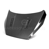 Anderson Composites AC-HD16FDFO-RS Type-RS Carbon Fiber Hood For 2016-2018 Ford Focus Anderson Composites Hood  AXOPROS
