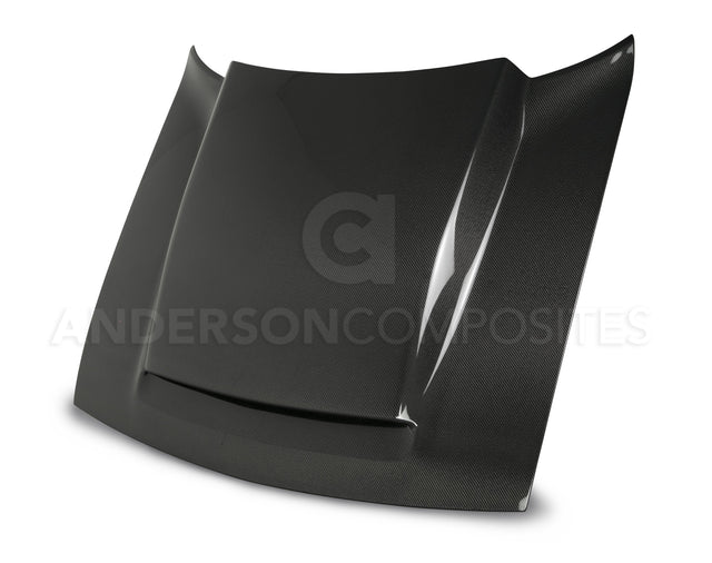 Anderson Composites AC-HD18DGCHDM-KB Type-DP Carbon Fiber Demon Style Cowl Hood For 2018-2020 Challenger Anderson Composites Hood  AXOPROS