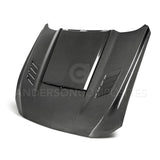 Anderson Composites AC-HD18FDMU-AB-DS Type-AB Ram Air Double Sided Carbon Fiber Hood For 2018-2020 Ford Mustang Anderson Composites Hood  AXOPROS