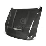 Anderson Composites AC-HD18FDMU-GR-DS Type-GR (GT350 Style) Double Sided Carbon Fiber Hood For 2018-2020 Ford Mustang Anderson Composites Hood  AXOPROS