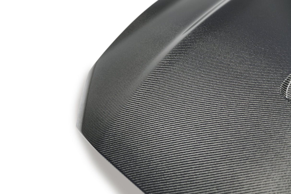 Anderson Composites AC-HD18FDMU-GT5-DS Type-GT5 Double Sided Carbon Fiber Hood For 2018-2020 Ford Mustang Anderson Composites Hood  AXOPROS