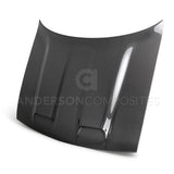 Anderson Composites AC-HD19DGCHHC-RE Type-RE (Dual Snorkel Style) Carbon Fiber Hood For 2019 Dodge Challenger Hellcat/Redeye Anderson Composites Hood  AXOPROS
