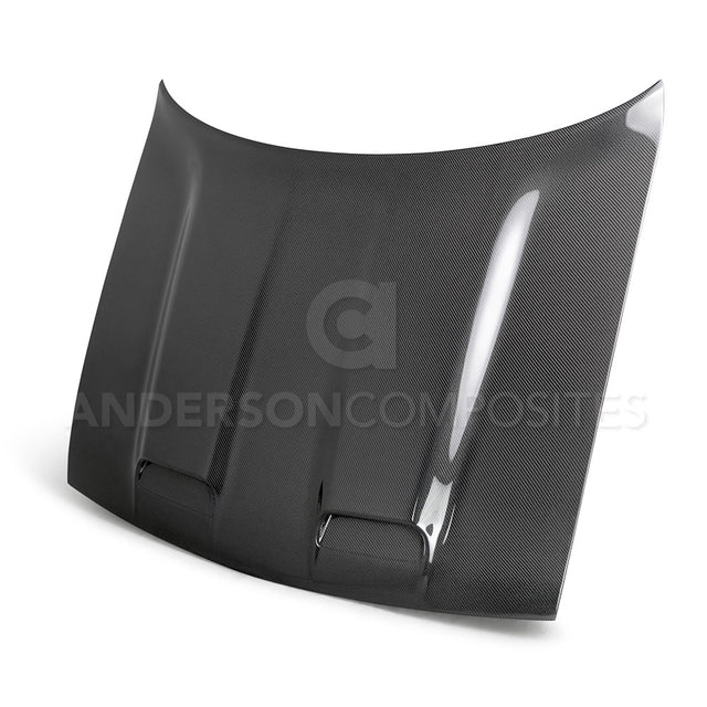 Anderson Composites AC-HD19DGCHHC-RE Type-RE (Dual Snorkel Style) Carbon Fiber Hood For 2019 Dodge Challenger Hellcat/Redeye Anderson Composites Hood  AXOPROS