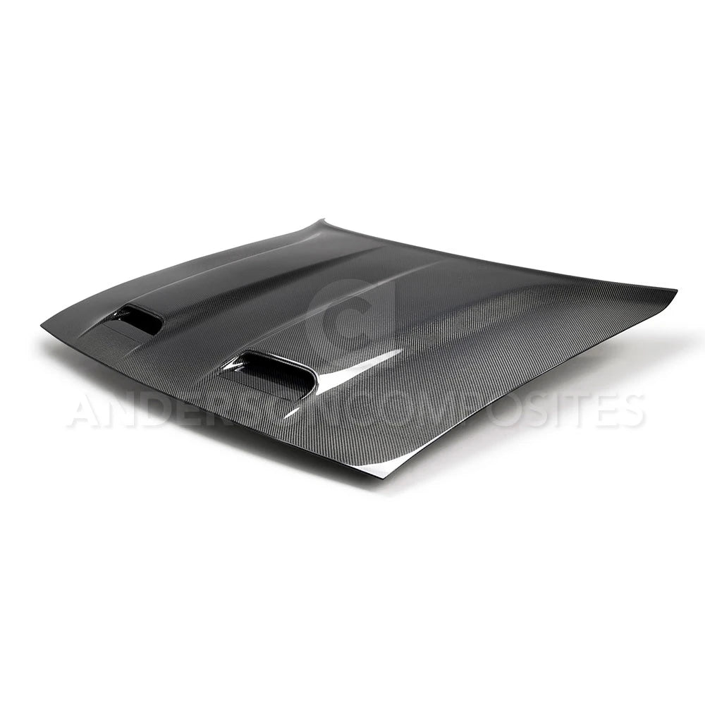 Anderson Composites AC-HD19DGCHHC-RE Type-RE (Dual Snorkel Style) Carbon Fiber Hood For 2019 Dodge Challenger Hellcat/Redeye Anderson Composites Hood  AXOPROS