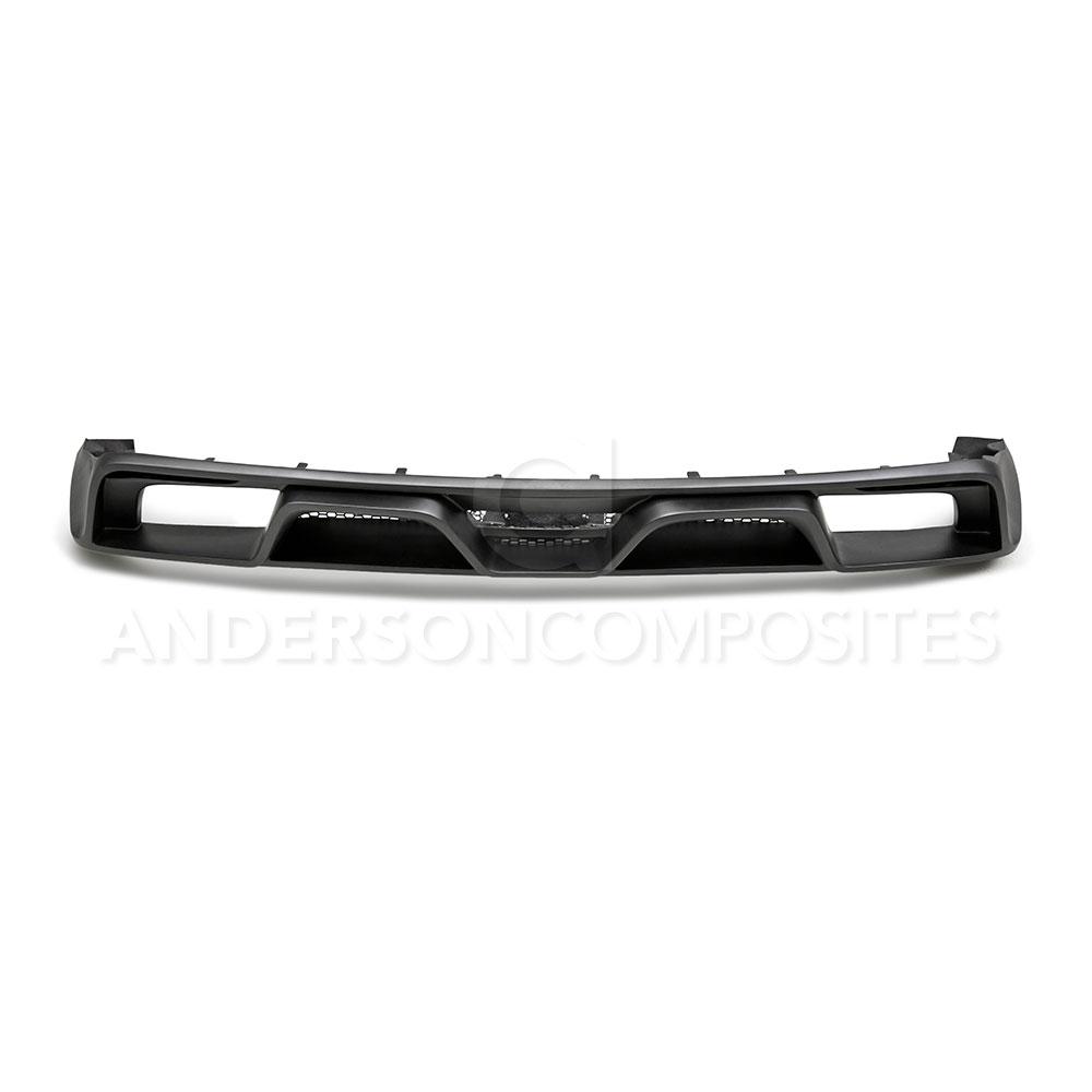 Anderson Composites AC-RL15FDMU-GR-GF Type-GR (GT350 Style) Fiberglass Rear Diffuser For 2015-2017 Ford Mustang (Quad Tip Exhaust) Anderson Composites Valance Panel  AXOPROS