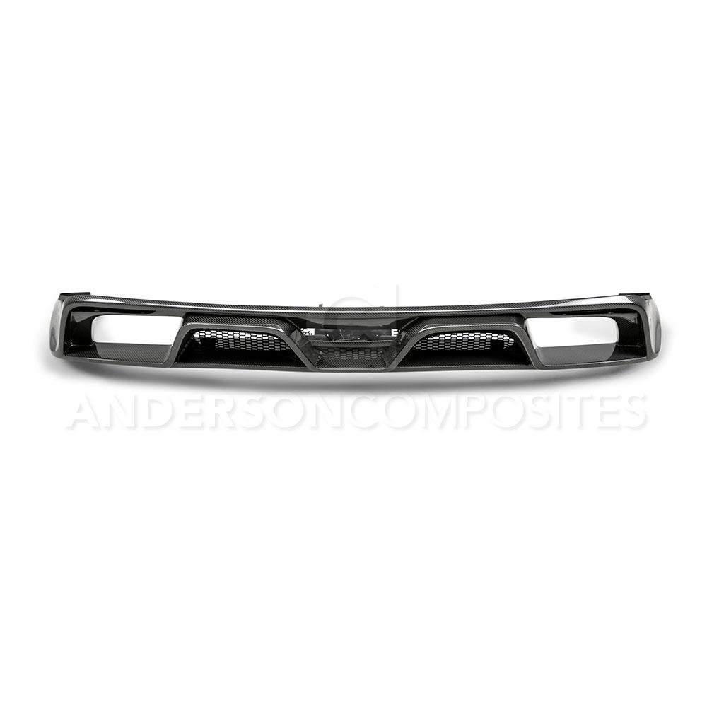 Anderson Composites AC-RL15FDMU-GR Type-GR (GT350 Style) Carbon Fiber Rear Diffuser For 2015-2017 Ford Mustang With Quad-tip Exhaust Anderson Composites Valance Panel  AXOPROS