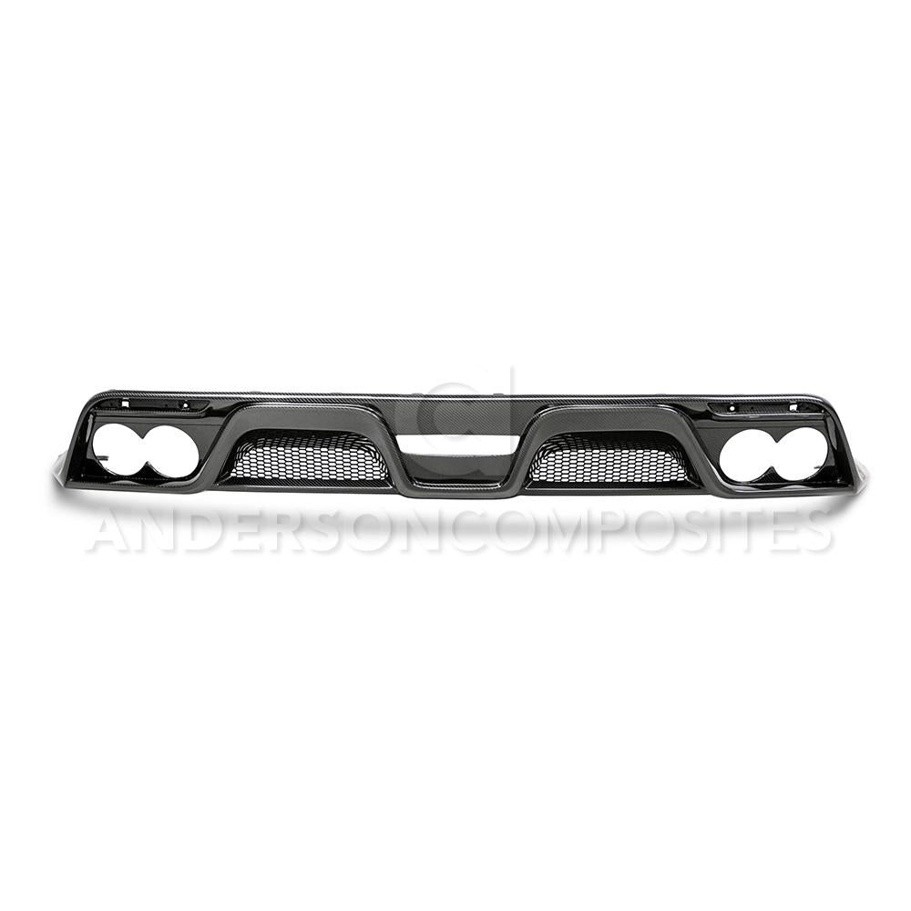 Anderson Composites AC-RL15MU350 Carbon Fiber Rear Diffuser For 2015-2020 Ford Mustang Shelby GT350 & GT350R Anderson Composites Valance Panel  AXOPROS