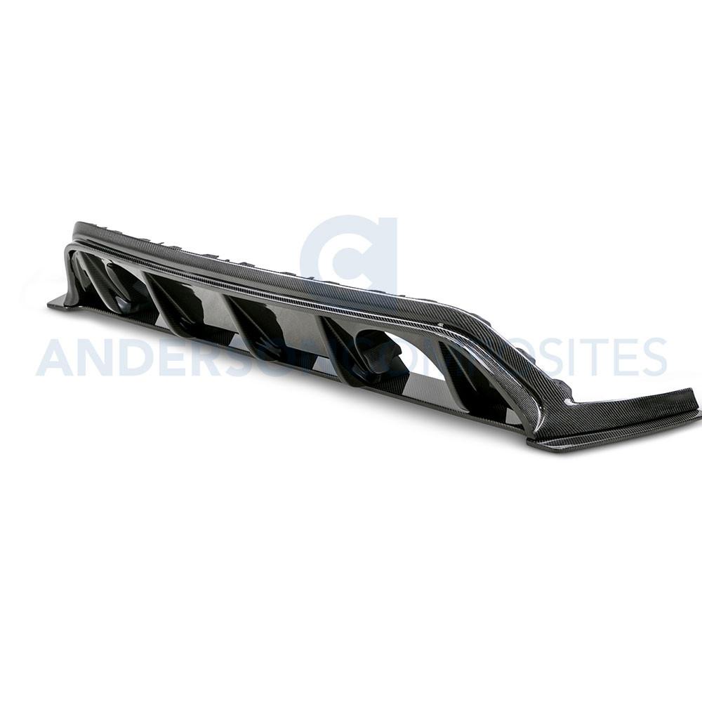 Anderson Composites AC-RL16FDFO-AR Type-AR Carbon Fiber Rear Diffuser For 2016-2018 Ford Focus RS Anderson Composites Valance Panel  AXOPROS