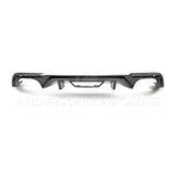 Anderson Composites AC-RL18FDMU-AO Type-OE Carbon Fiber Quad Tip Rear Valance For 2018-2020 Ford Mustang Anderson Composites Valance Panel  AXOPROS