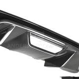 Anderson Composites AC-RL18FDMU-AO Type-OE Carbon Fiber Quad Tip Rear Valance For 2018-2020 Ford Mustang Anderson Composites Valance Panel  AXOPROS