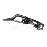 Anderson Composites AC-RL18FDMU-AR Type-AR Carbon Fiber Quad Tip Rear Valance For 2018-2020 Ford Mustang Anderson Composites Valance Panel  AXOPROS