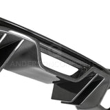 Anderson Composites AC-RL18FDMU-AR Type-AR Carbon Fiber Quad Tip Rear Valance For 2018-2020 Ford Mustang Anderson Composites Valance Panel  AXOPROS