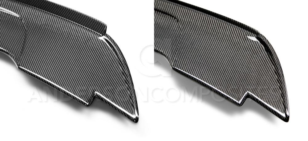 Anderson Composites AC-RS15FDMU-ST Type-ST Carbon Fiber Track Pack Style Rear Spoiler With Adjustable Wicker Bill  For 2015-2020 Ford Mustang Anderson Composites Spoiler  AXOPROS