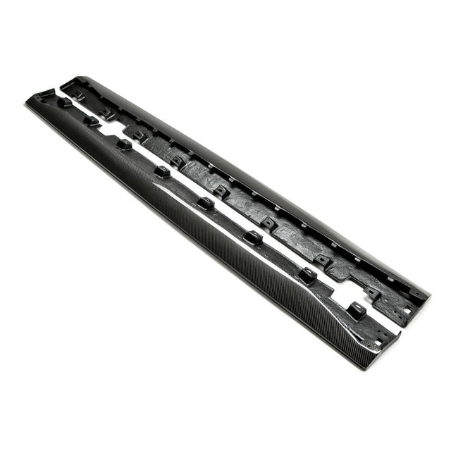 Anderson Composites AC-SS15FDMU-AR Type-AR Carbon Fiber Side Rocker Panel Splitter For 2015-2020 Ford Mustang Anderson Composites Side Skirt  AXOPROS