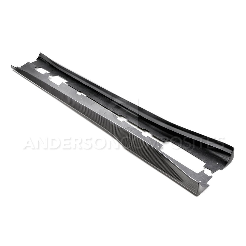 Anderson Composites AC-SS16CHCAM-AZ Type-AZ Carbon Fiber Rocker Panel For 2016-2021 Chevrolet Camaro Anderson Composites Side Skirt  AXOPROS