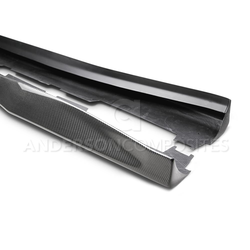 Anderson Composites AC-SS16CHCAM-AZ Type-AZ Carbon Fiber Rocker Panel For 2016-2021 Chevrolet Camaro Anderson Composites Side Skirt  AXOPROS