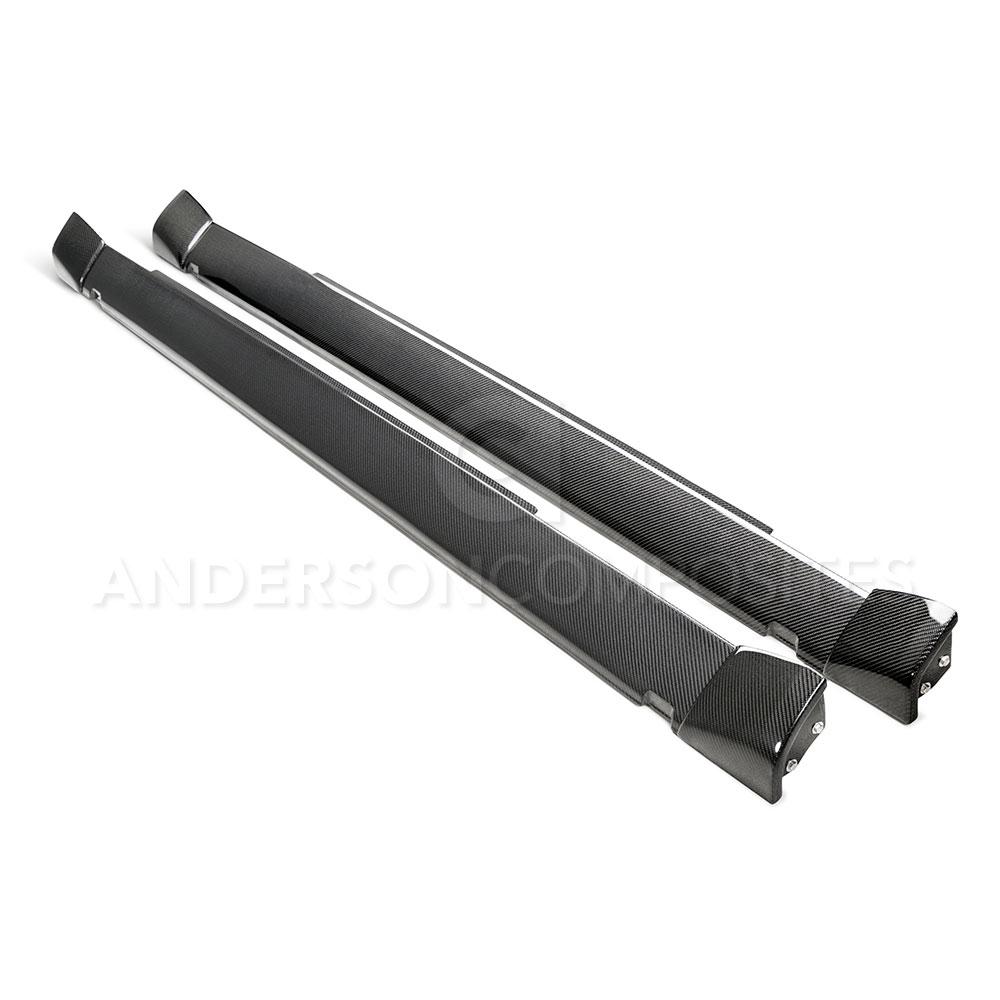 Anderson Composites AC-SS18DGCHHC Type-WB Carbon Fiber Rocker Panel For 2018-2020 Dodge Challenger Widebody Anderson Composites Rocker Panel  AXOPROS