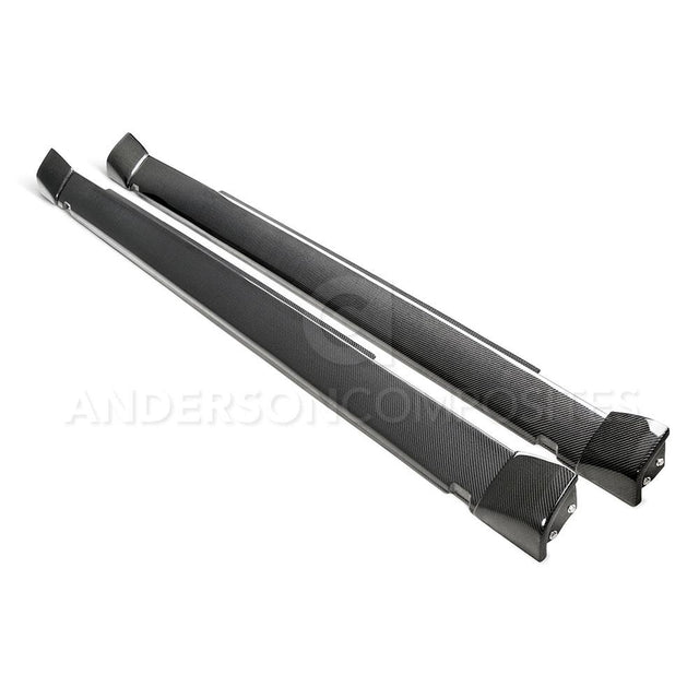 Anderson Composites AC-SS18DGCHHC Type-WB Carbon Fiber Rocker Panel For 2018-2020 Dodge Challenger Widebody Anderson Composites Rocker Panel  AXOPROS