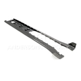 Anderson Composites AC-SS20FDMU500 Carbon Fiber Rocker Panel Splitters For 2020-2021 Ford Mustang Shelby GT500 Anderson Composites Side Skirt  AXOPROS