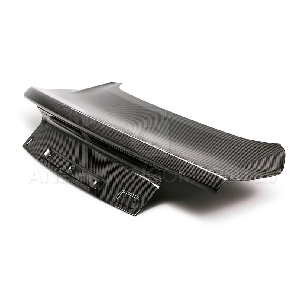 Anderson Composites AC-TL15FDMU-DS Type-OE Double Sided Carbon Fiber Decklid For 2015-2020 Ford Mustang Anderson Composites Trunk Lid  AXOPROS