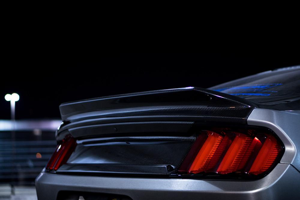 Anderson Composites AC-TL15FDMU-SA-DS Type-ST Double Sided Carbon Fiber Decklid With Integrated Spoiler For 2015-2020 Ford Mustang Anderson Composites Trunk Lid  AXOPROS