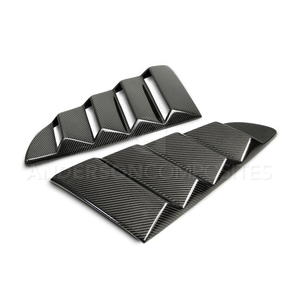 Anderson Composites AC-WL15FDMU-V Type-V Carbon Fiber Window Louvers For 2015-2020 Ford Mustang Anderson Composites Window Louver  AXOPROS