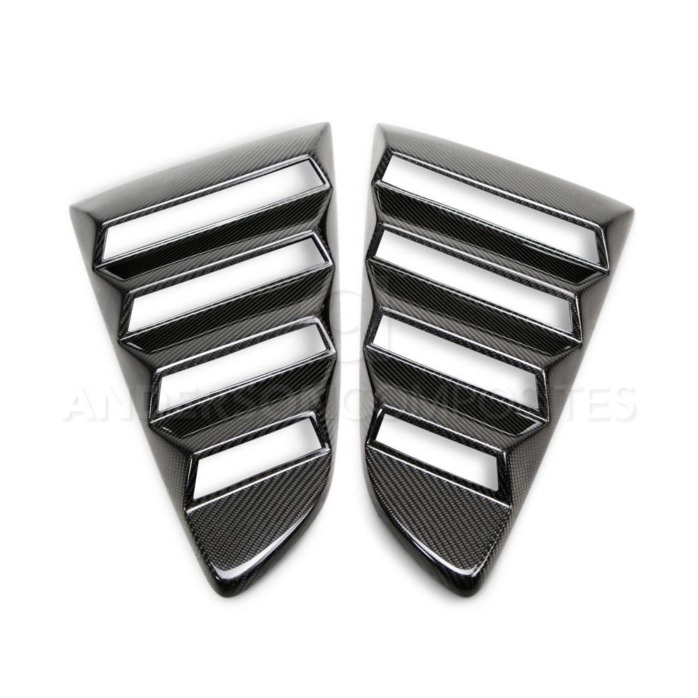 Anderson Composites AC-WL15FDMU-V Type-V Carbon Fiber Window Louvers For 2015-2020 Ford Mustang Anderson Composites Window Louver  AXOPROS