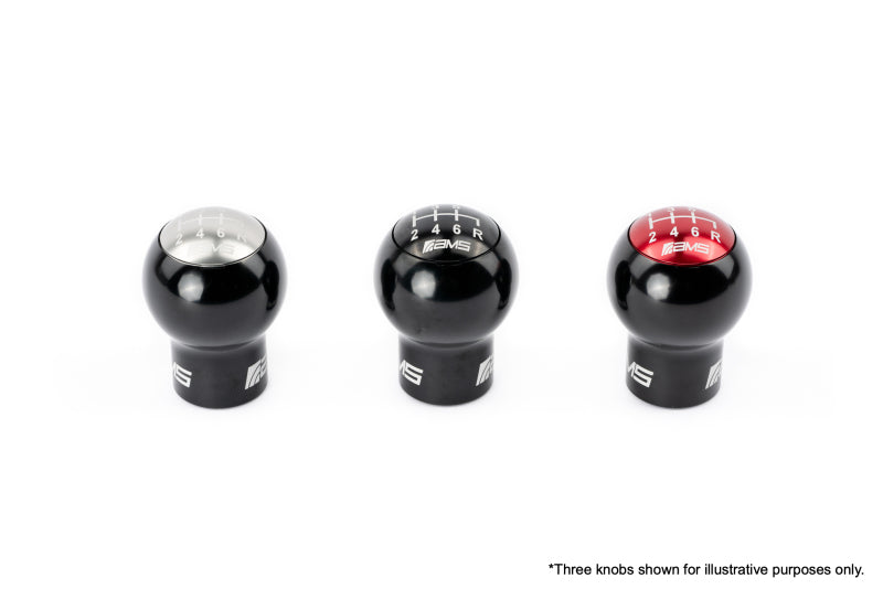 AMS Performance Subaru WRX/STi 6-Speed Billet Shift Knob (Incl Red, Black, & Gunmetal Cap) AMS Shift Knobs  AXOPROS