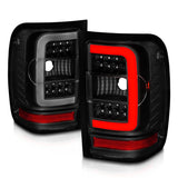 ANZO 01-11 Ford Ranger LED Taillights - Black Housing w/ Smoke Lens & Light Bar ANZO Tail Lights  AXOPROS
