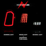 ANZO 11-14 Chrysler 300 LED Taillights Black w/ Sequential ANZO Tail Lights  AXOPROS