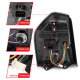 ANZO 11-14 Chrysler 300 LED Taillights Black w/ Sequential ANZO Tail Lights  AXOPROS