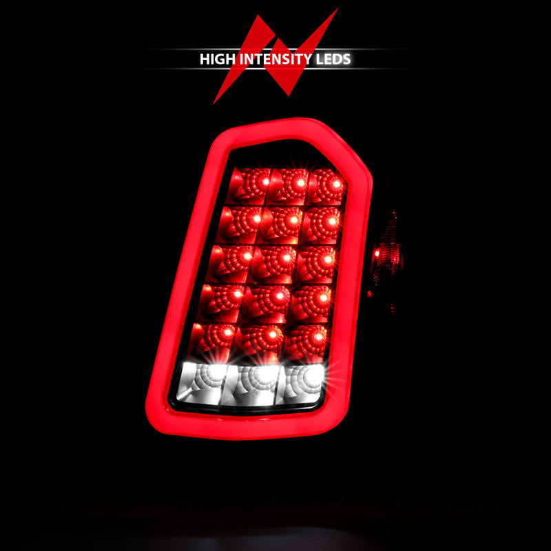 ANZO 11-14 Chrysler 300 LED Taillights Black w/ Sequential ANZO Tail Lights  AXOPROS