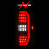 ANZO 14-18 GMC Sierra 1500 Full LED Taillights Black Housing Smoke Lens (w/C Light Bars) ANZO Tail Lights  AXOPROS