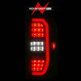 ANZO 14-18 GMC Sierra 1500 Full LED Taillights Black Housing Smoke Lens (w/C Light Bars) ANZO Tail Lights  AXOPROS