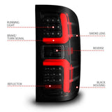 ANZO 15-19 Chevrolet Silverado 2500 HD/3500 HD LED Taillight w/ Sequential Black Housing/Smoke Lens ANZO Tail Lights  AXOPROS