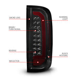 ANZO 15-21 Chevrolet Colorado Full LED Tail Lights w/ Red Lightbar Black Housing Smoke Lens ANZO Tail Lights  AXOPROS
