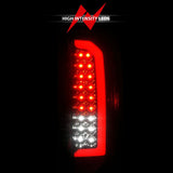ANZO 15-21 GMC Canyon Full LED Tail Lights w/ Red Lightbar Black Housing Smoke Lens ANZO Tail Lights  AXOPROS
