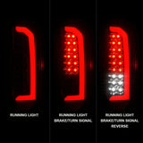 ANZO 15-21 GMC Canyon Full LED Tail Lights w/ Red Lightbar Black Housing Smoke Lens ANZO Tail Lights  AXOPROS