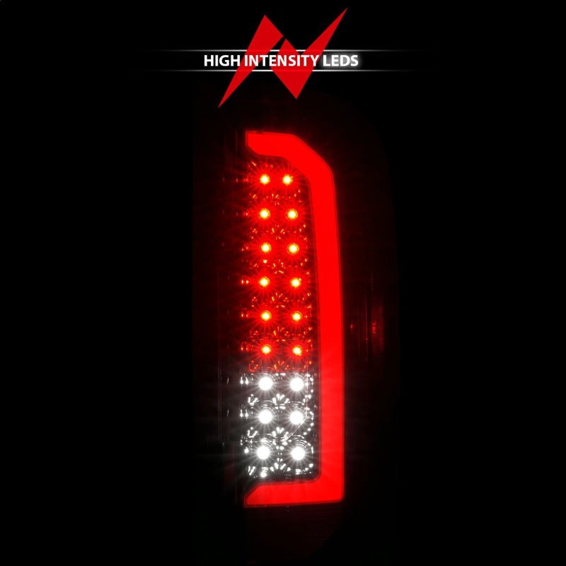 ANZO 15-21 GMC Canyon Full LED Taillights w/ Red Lightbar Black Housing/Clear Lens ANZO Tail Lights  AXOPROS