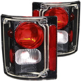 ANZO 1973-1987 Chevrolet C 10 Taillights Carbon ANZO Tail Lights  AXOPROS