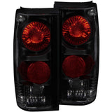 ANZO 1982-1994 Chevrolet S-10 Taillights Dark Smoke ANZO Tail Lights  AXOPROS