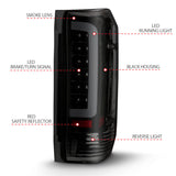 ANZO 1987-1996 Ford F-150 LED Taillights Black Housing Smoke Lens (Pair) ANZO Tail Lights  AXOPROS